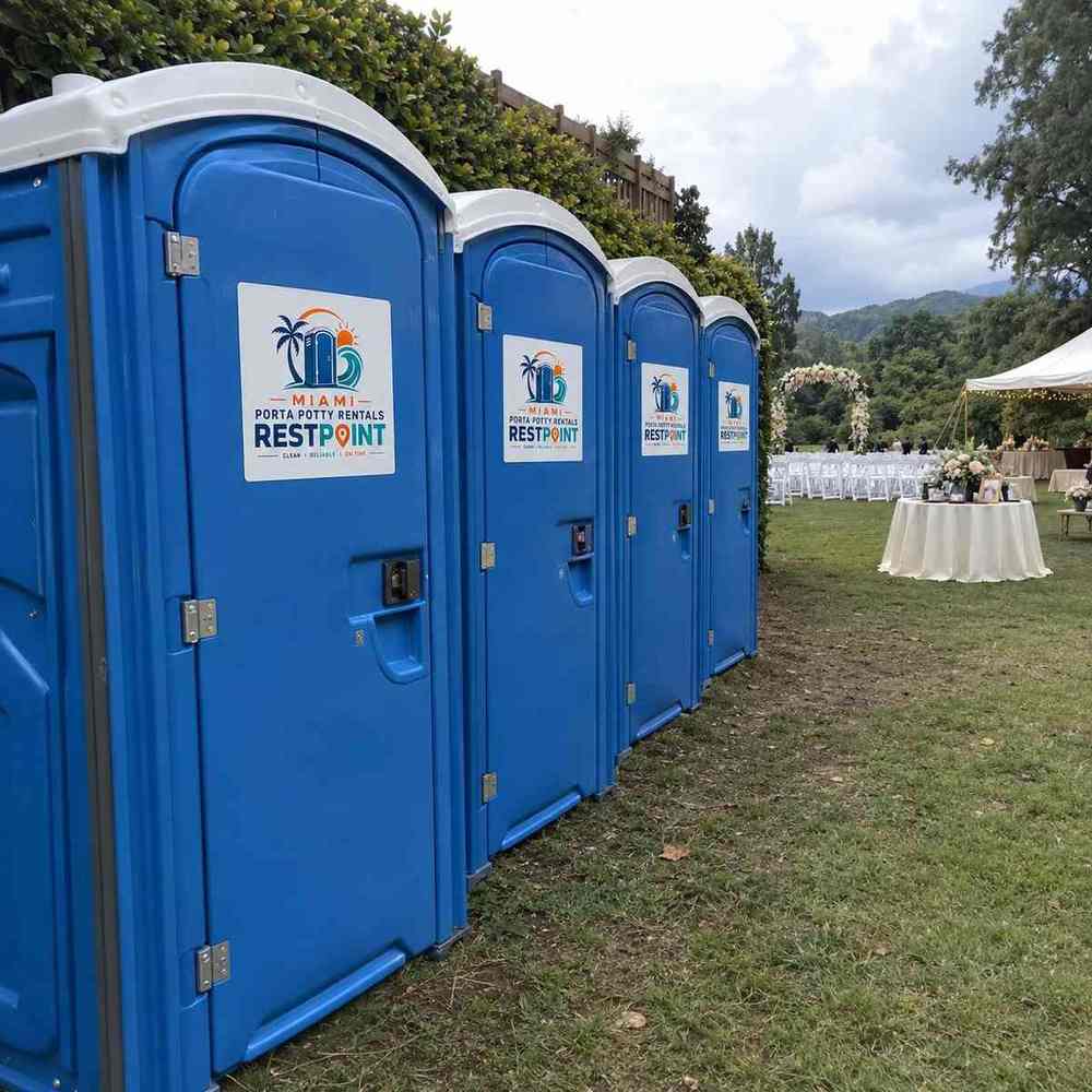 Wedding and outdoor event porta potty rentals in Miami